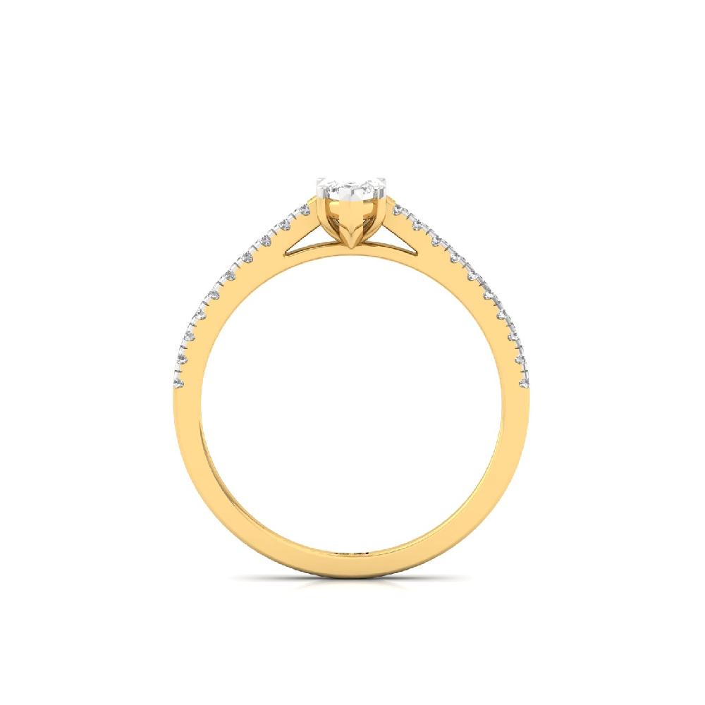 0.40ct Marquise Cut CVD-Lab grown Diamond Regal Solitaire Ring