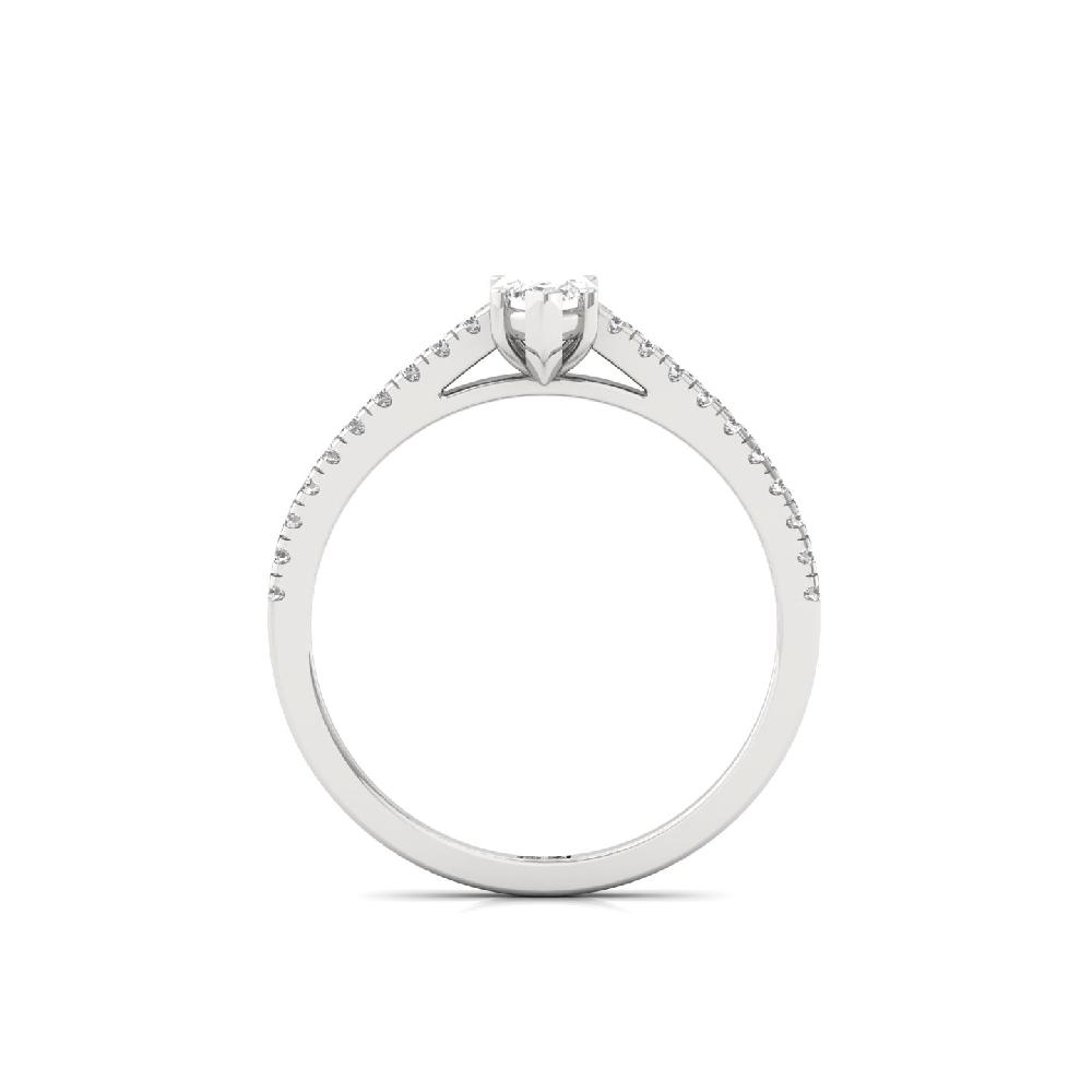 0.40ct Marquise Cut CVD-Lab grown Diamond Regal Solitaire Ring