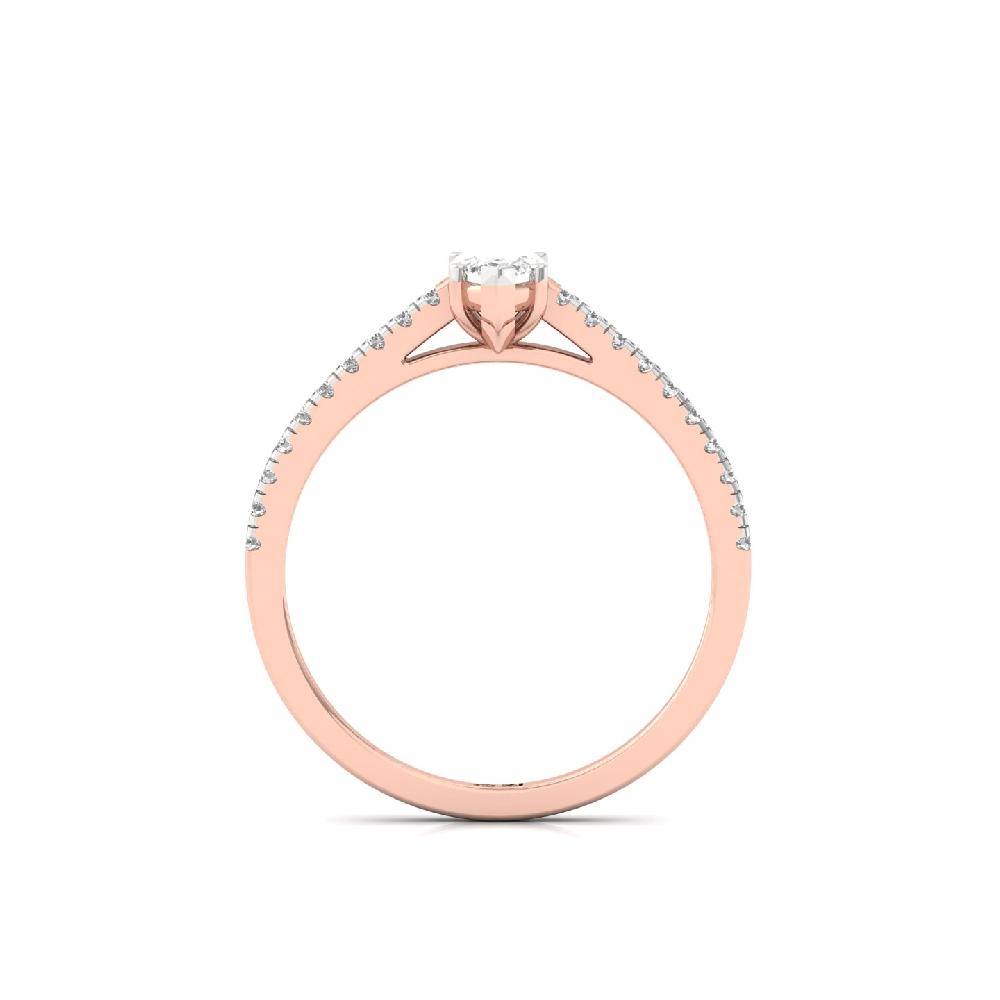 0.40ct Marquise Cut CVD-Lab grown Diamond Regal Solitaire Ring