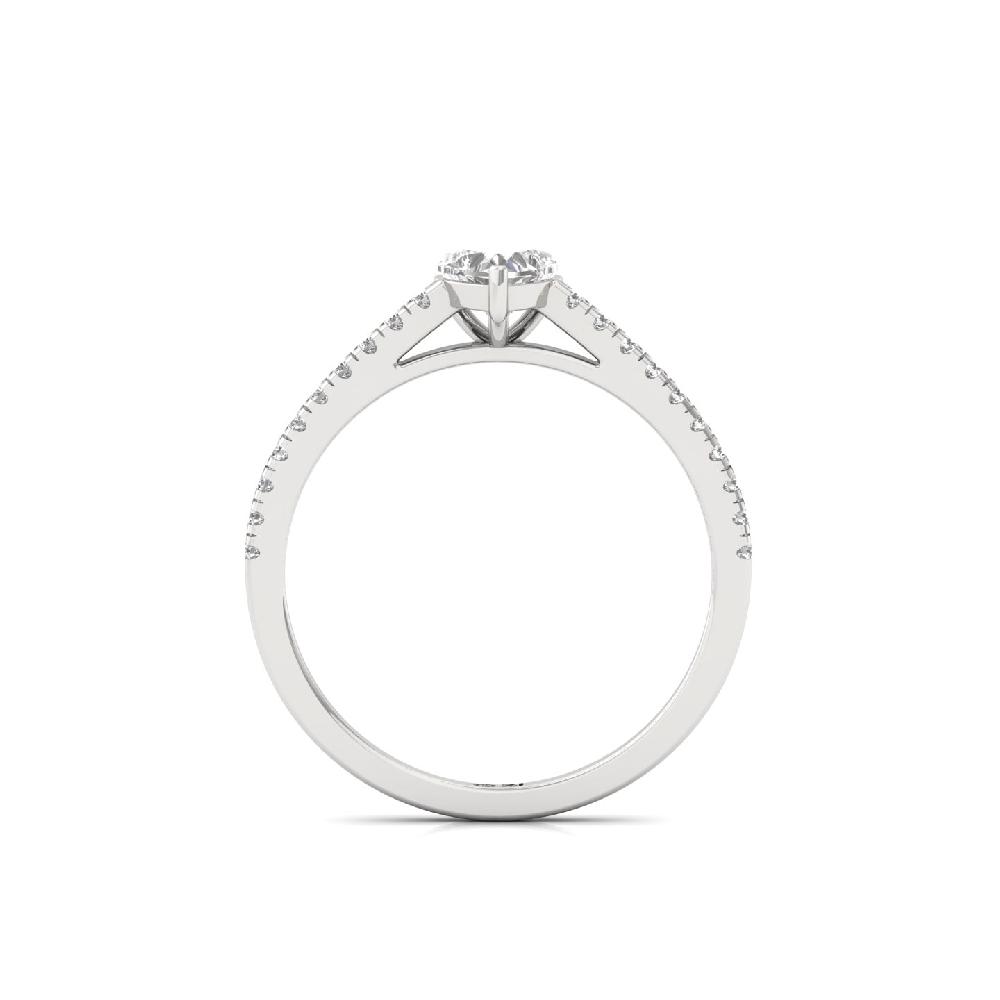 0.50ct Heart Cut lab grown Diamond Timeless Solitaire Ring 