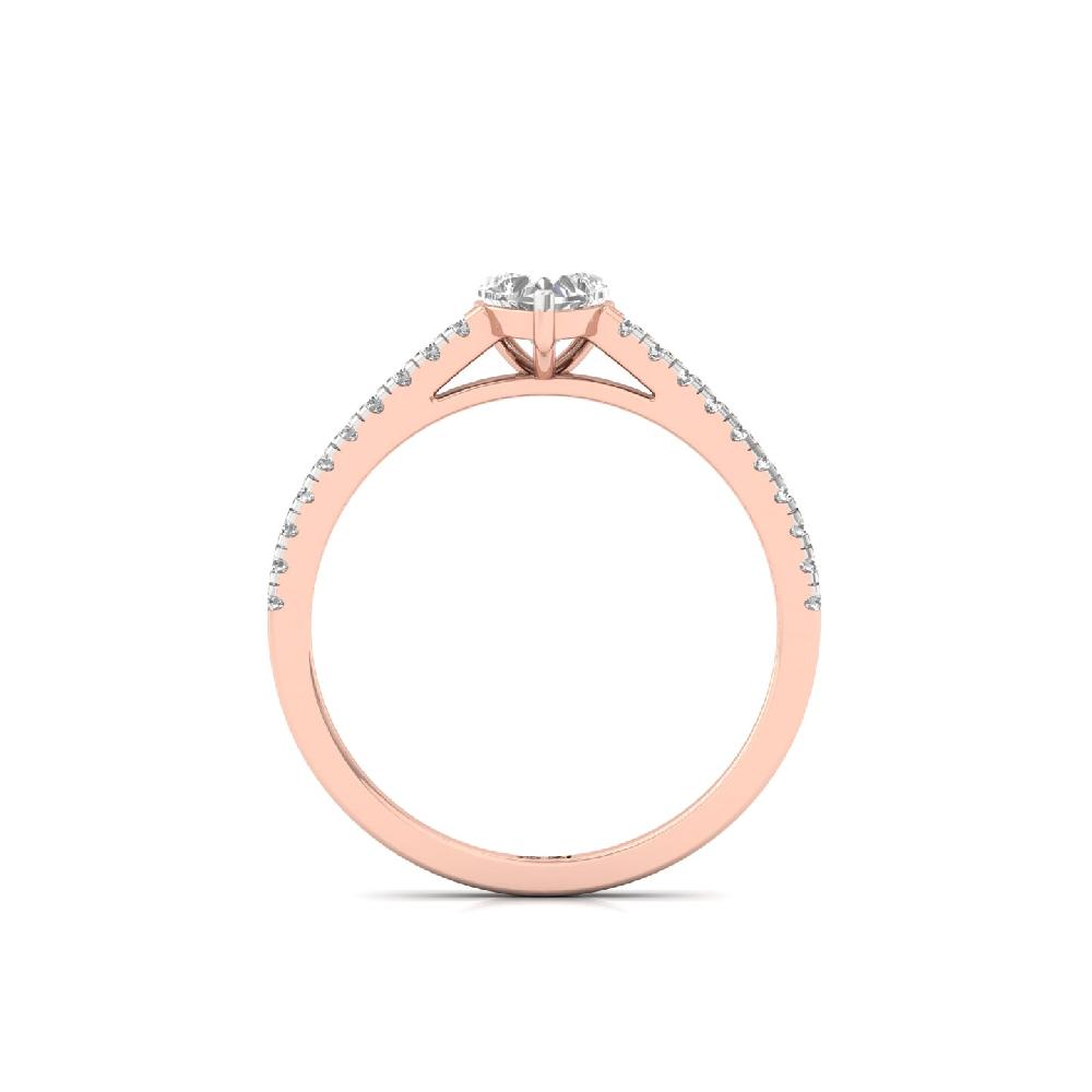 0.50ct Heart Cut lab grown Diamond Timeless Solitaire Ring 