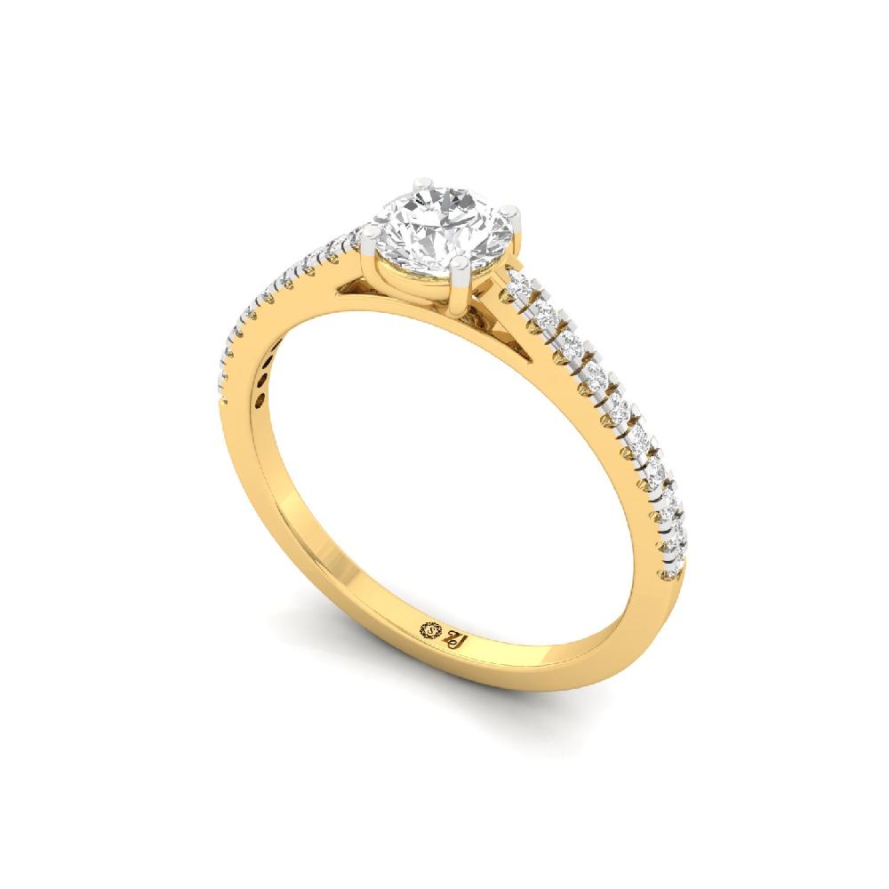 0.47ct CVD Diamond Solitaire Elegance Ring