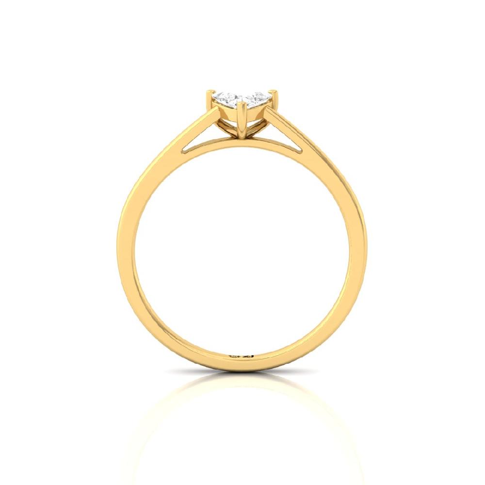 Trillion-Cut lab grown Diamond Solitaire Ring
