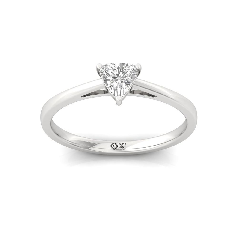Trillion-Cut lab grown Diamond Solitaire Ring