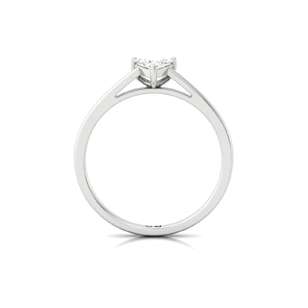 Trillion-Cut lab grown Diamond Solitaire Ring