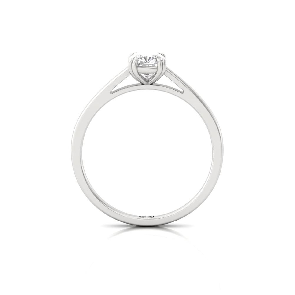 Classic Cushion-Cut CVD Diamond Solitaire Ring