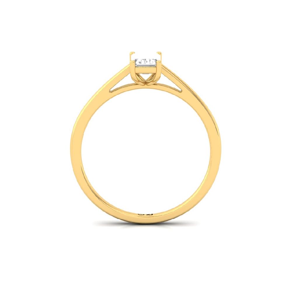 Timeless Emerald-Cut Solitaire Diamond Ring