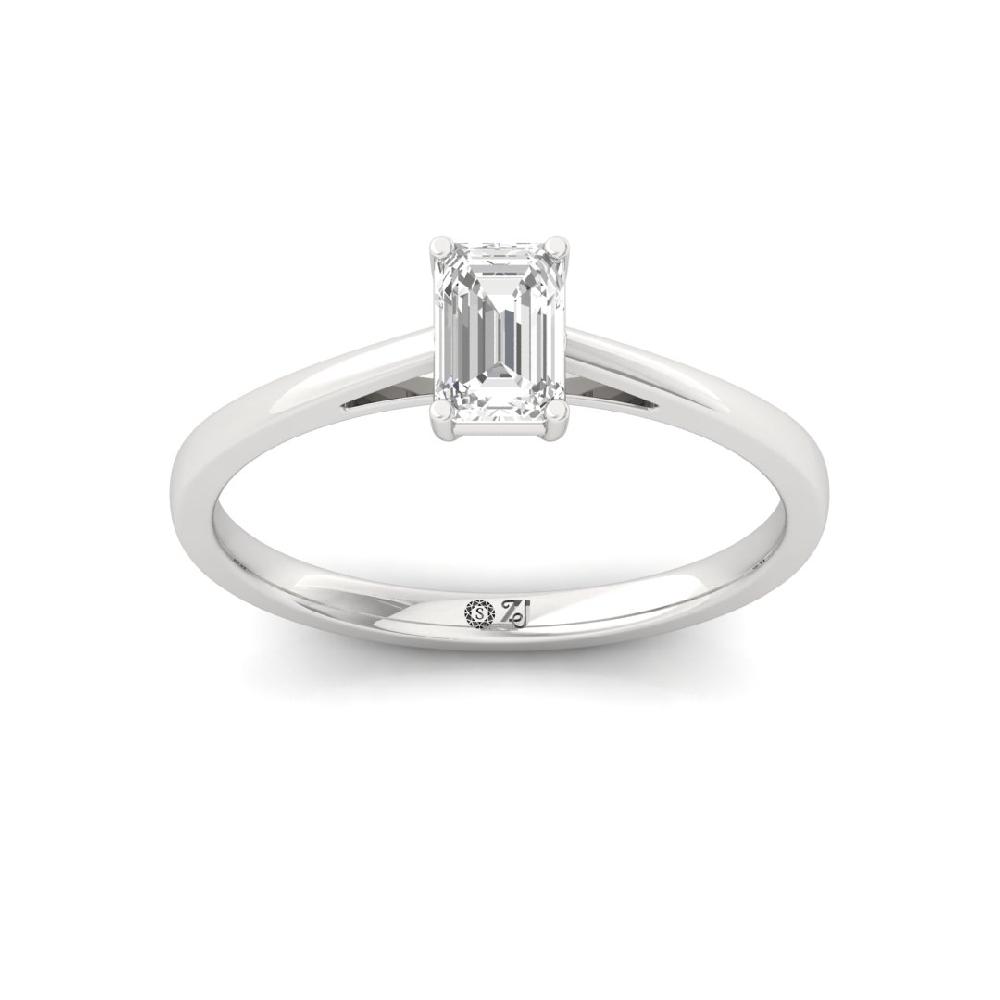 Timeless Emerald-Cut Solitaire Diamond Ring