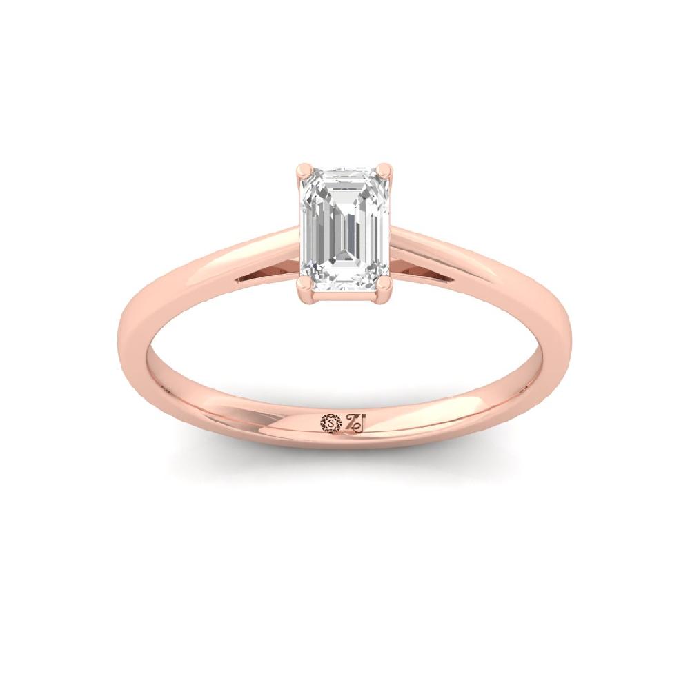 Timeless Emerald-Cut Solitaire Diamond Ring