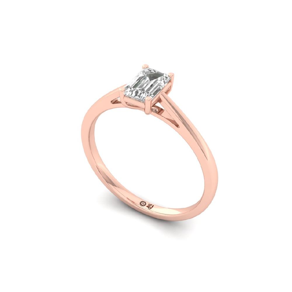 Timeless Emerald-Cut Solitaire Diamond Ring