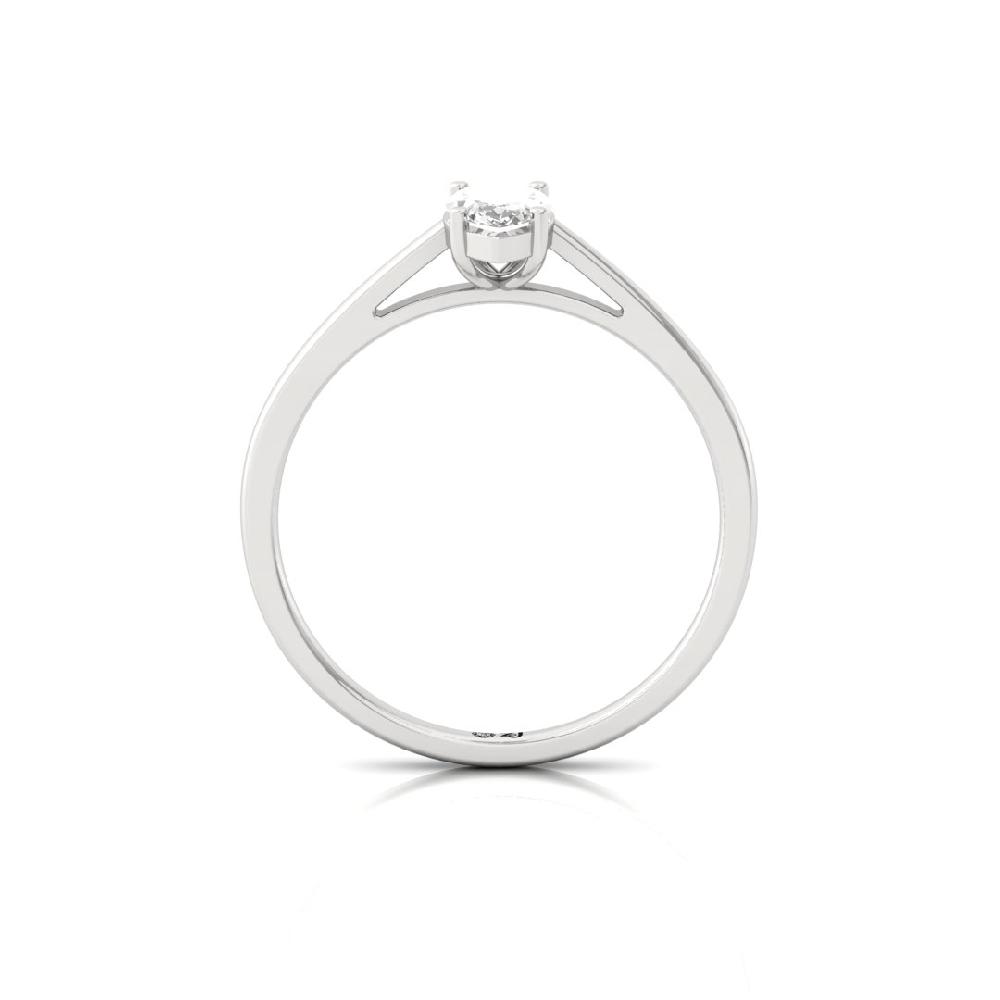Marquise-Cut CVD lab-grown diamond Solitaire Engagement Ring