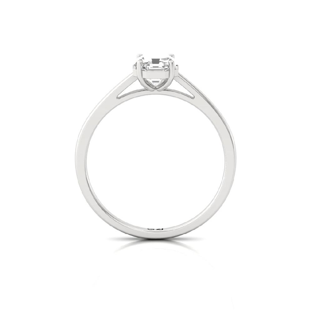 Elegant Octagon-Cut Lab-Grown Diamond Solitaire Ring