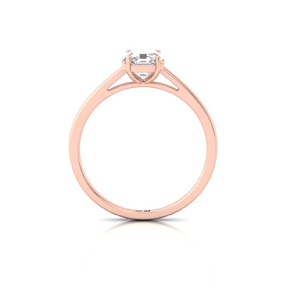 Elegant Octagon-Cut Lab-Grown Diamond Solitaire Ring