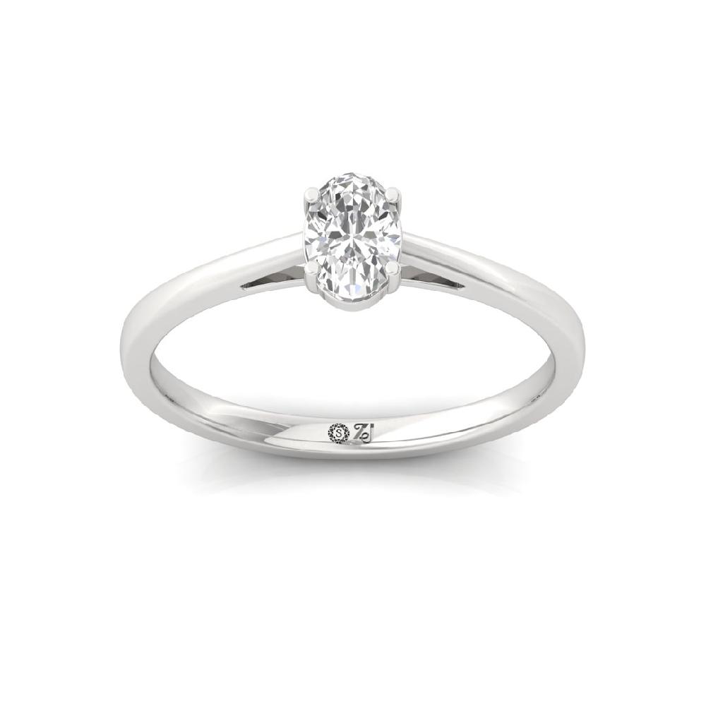 Classic Oval-Cut CVD Diamond ring
