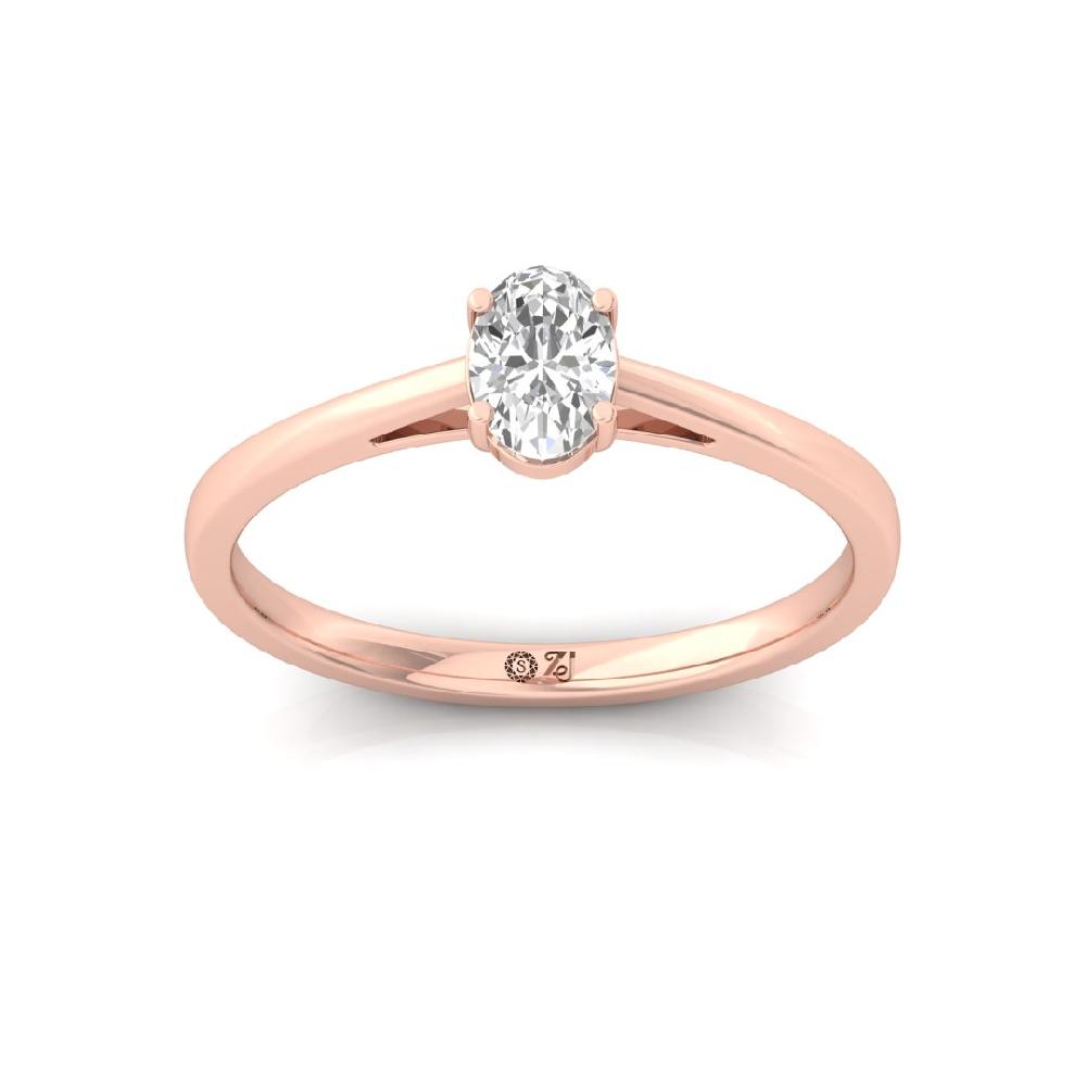 Classic Oval-Cut CVD Diamond ring