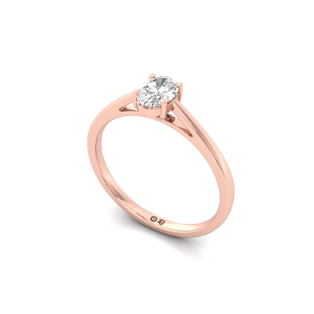 Classic Oval-Cut CVD Diamond ring