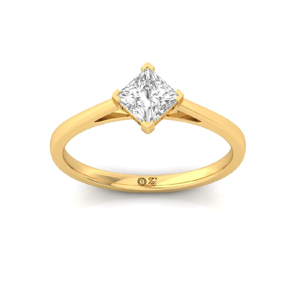 Timeless Princess-Cut Lab Grown Diamond Ring