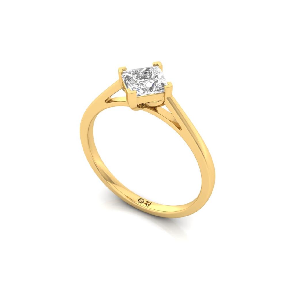Timeless Princess-Cut Lab Grown Diamond Ring