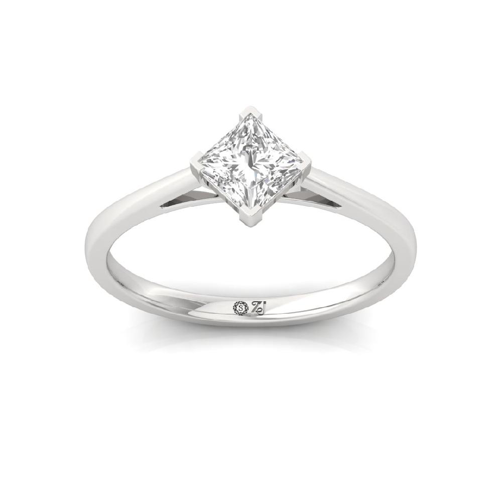 Timeless Princess-Cut Lab Grown Diamond Ring