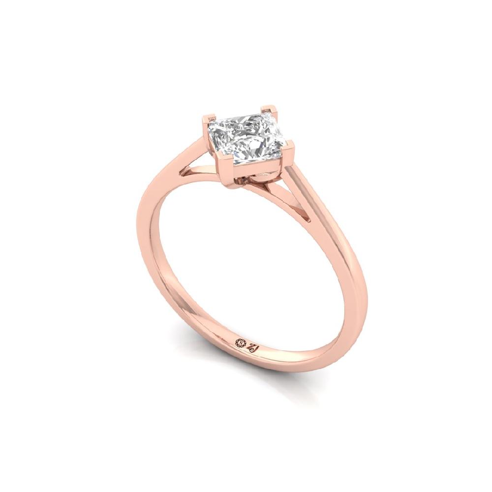 Timeless Princess-Cut Lab Grown Diamond Ring