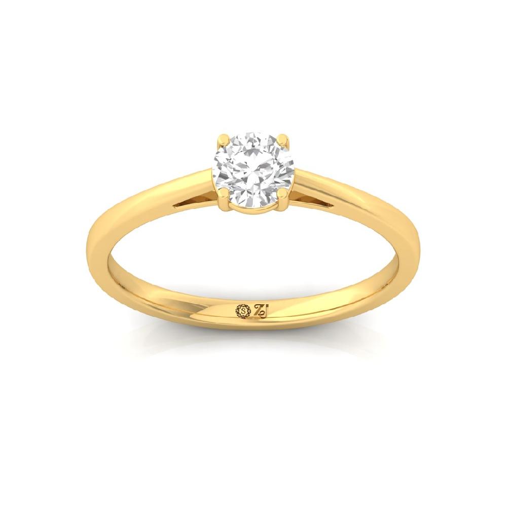 Classic Solitaire Round CVD-Lab Grown Diamond Engagement Ring