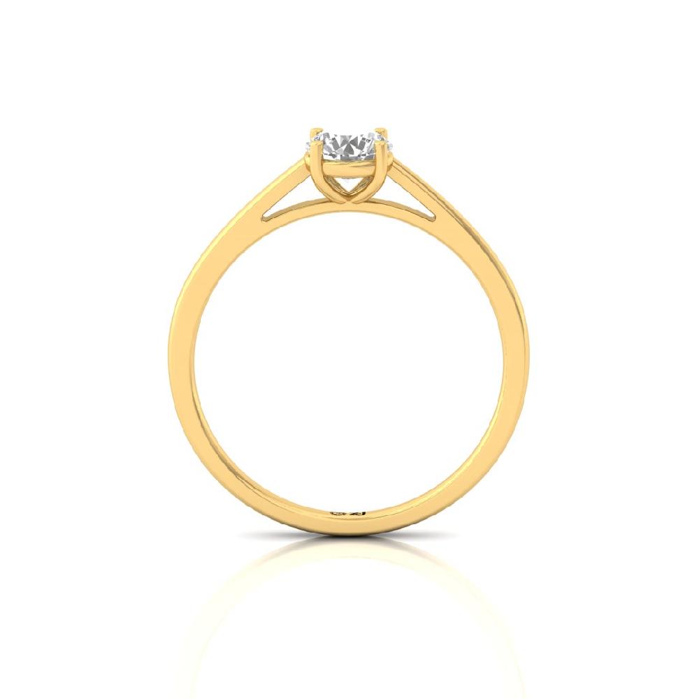 Classic Solitaire Round CVD-Lab Grown Diamond Engagement Ring