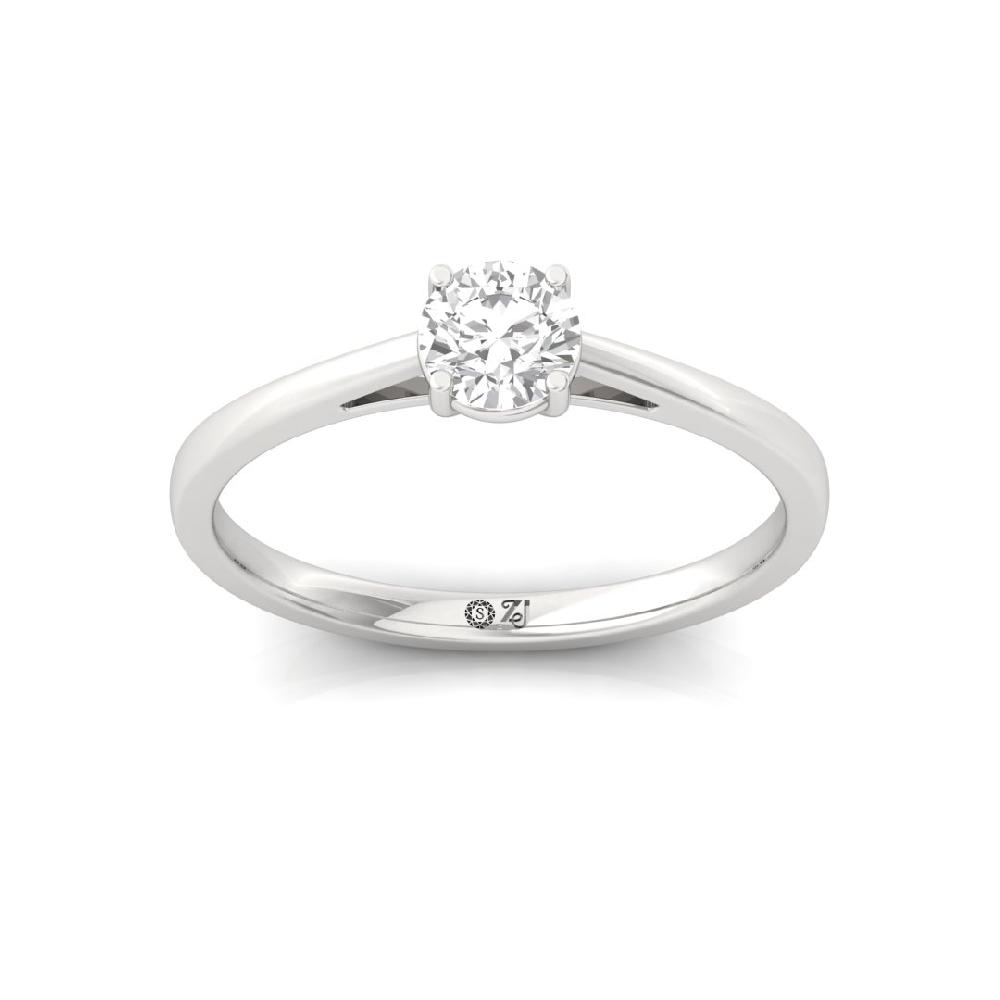 Classic Solitaire Round CVD-Lab Grown Diamond Engagement Ring