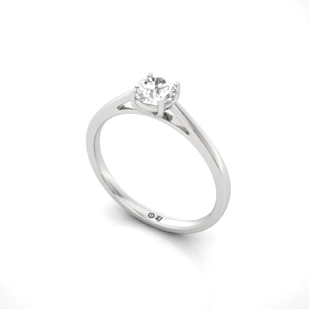 Classic Solitaire Round CVD-Lab Grown Diamond Engagement Ring