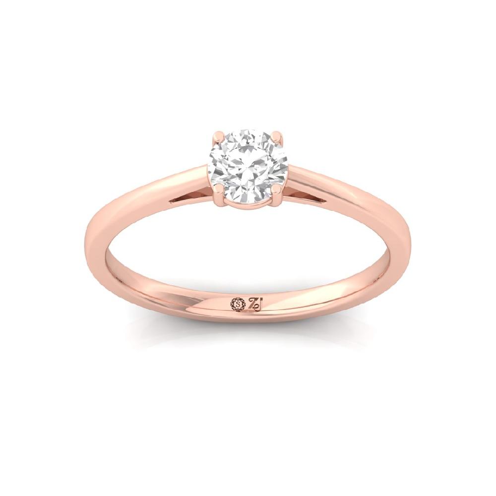 Classic Solitaire Round CVD-Lab Grown Diamond Engagement Ring