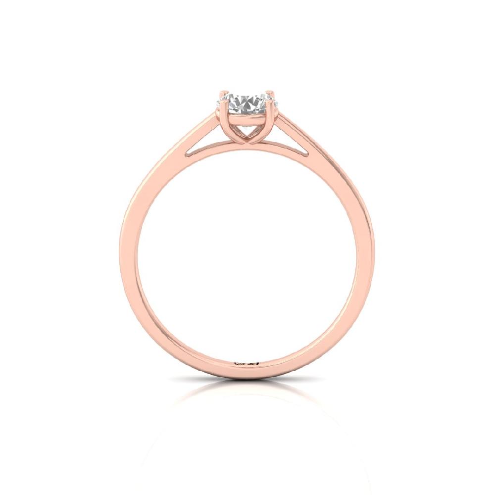 Classic Solitaire Round CVD-Lab Grown Diamond Engagement Ring