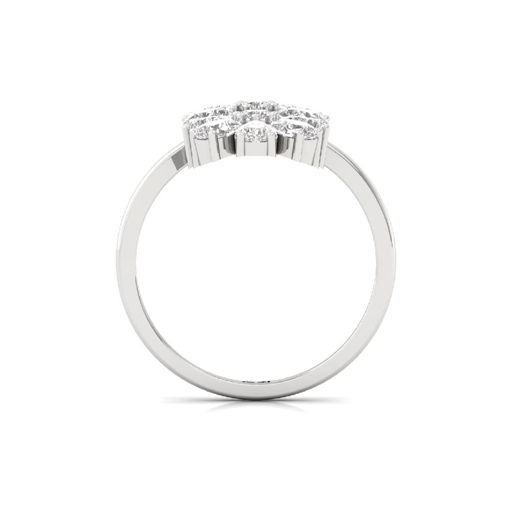 Pure Essence Jewelry Round Cut, Pear Cut CVD Diamond Ring