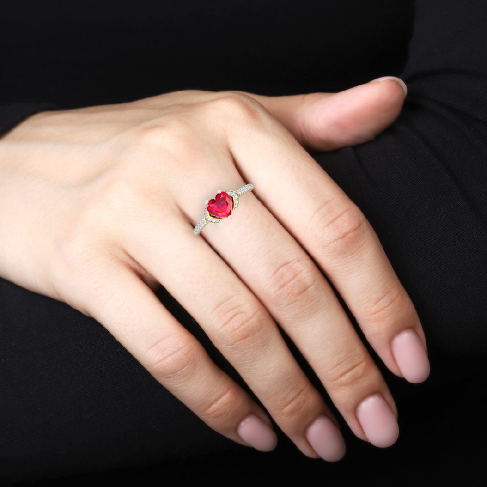 Luminous Heart Radiance CVD-Lab grown Diamond Solitaire Ring