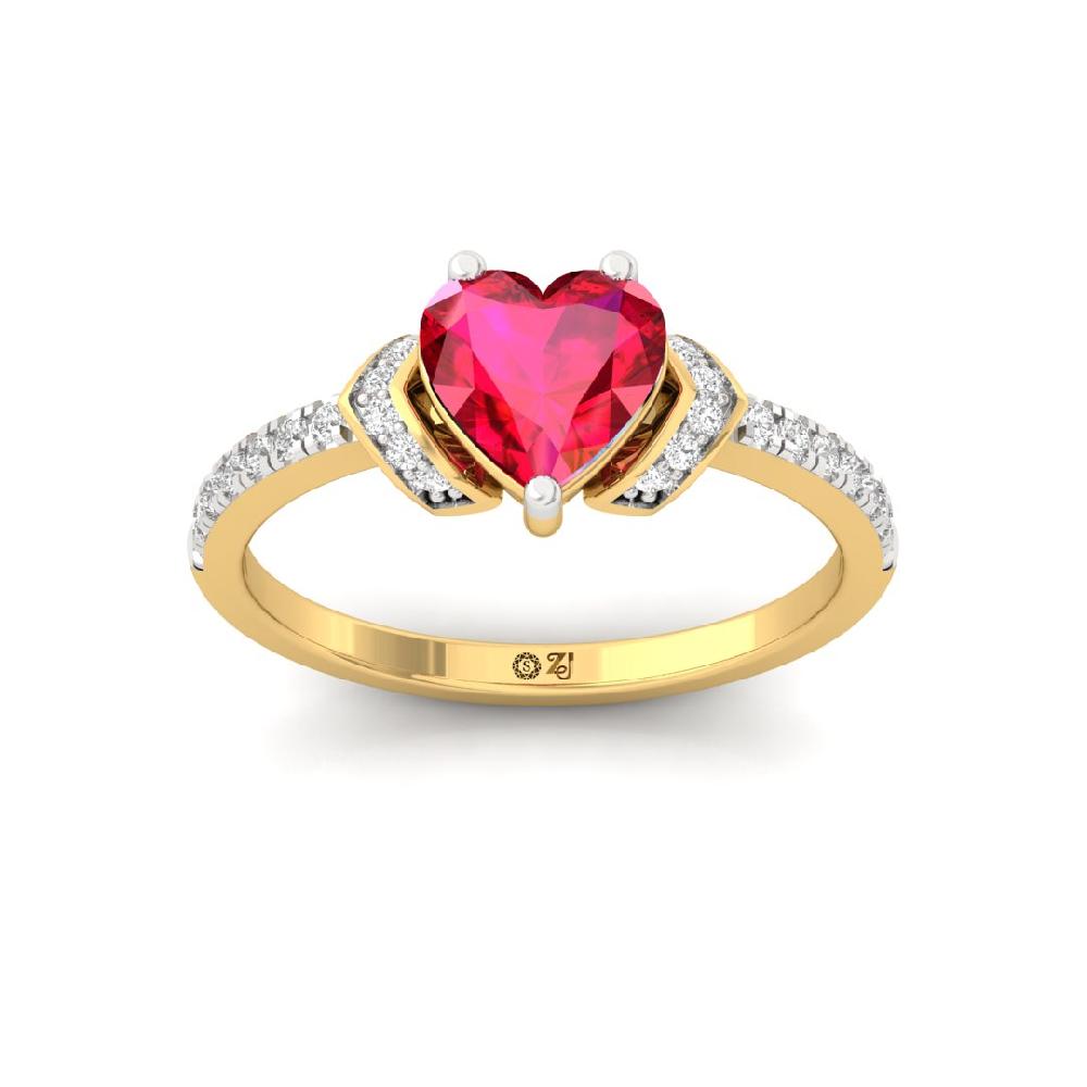 Luminous Heart Radiance CVD-Lab grown Diamond Solitaire Ring