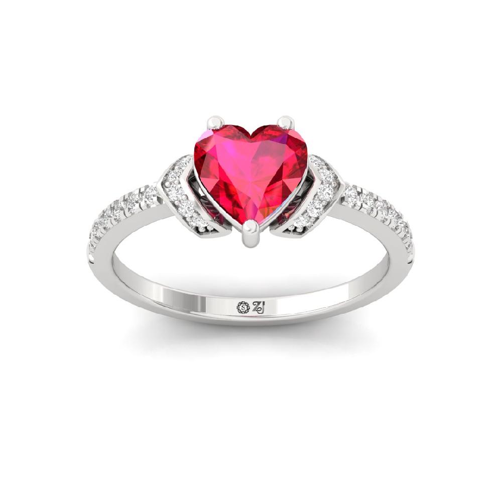 Luminous Heart Radiance CVD-Lab grown Diamond Solitaire Ring