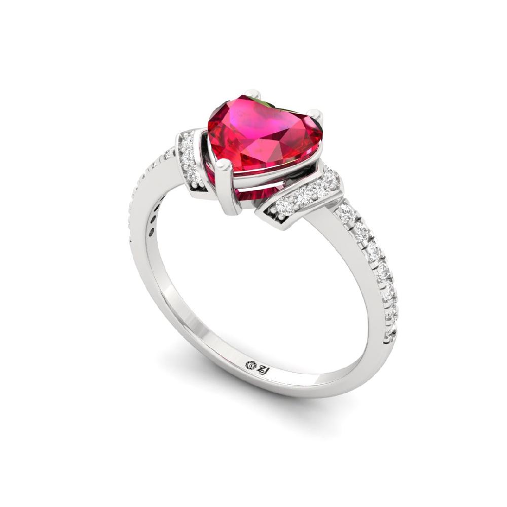 Luminous Heart Radiance CVD-Lab grown Diamond Solitaire Ring