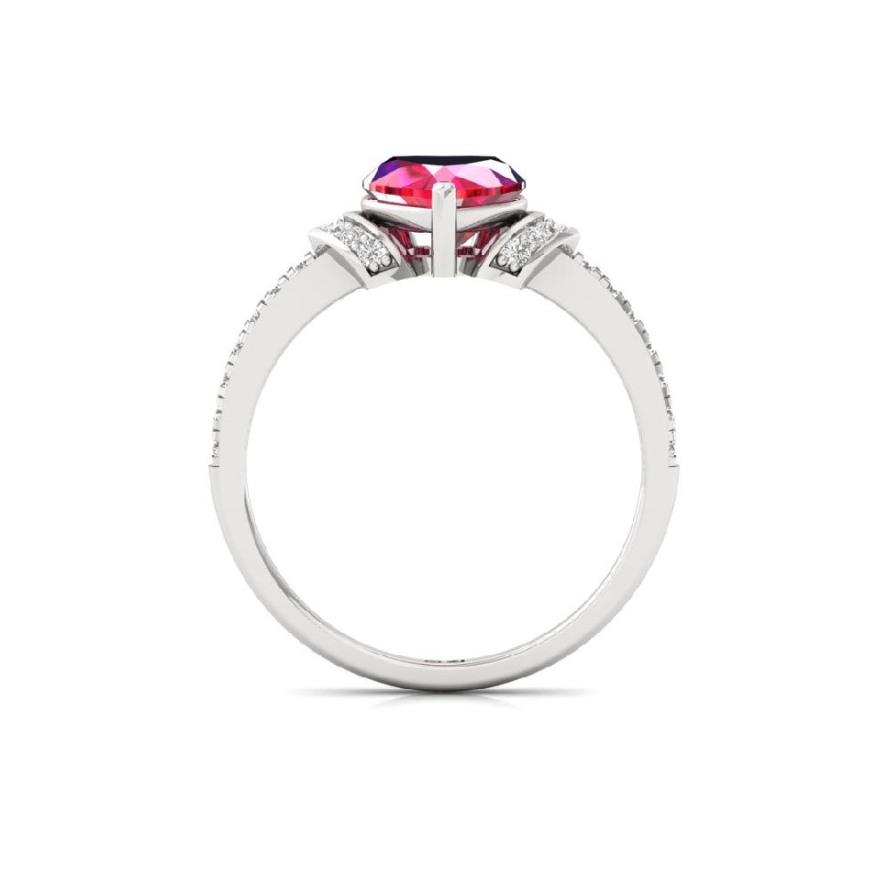 Luminous Heart Radiance CVD-Lab grown Diamond Solitaire Ring