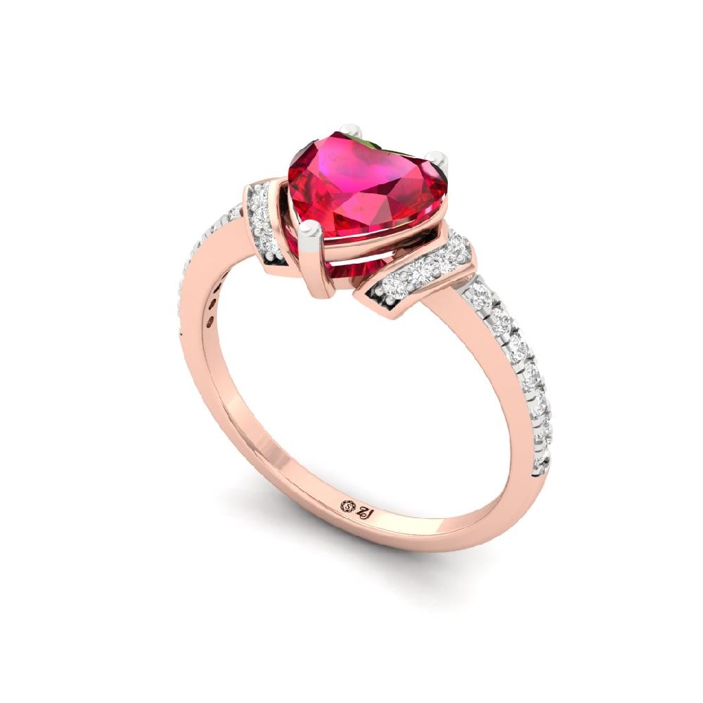 Luminous Heart Radiance CVD-Lab grown Diamond Solitaire Ring