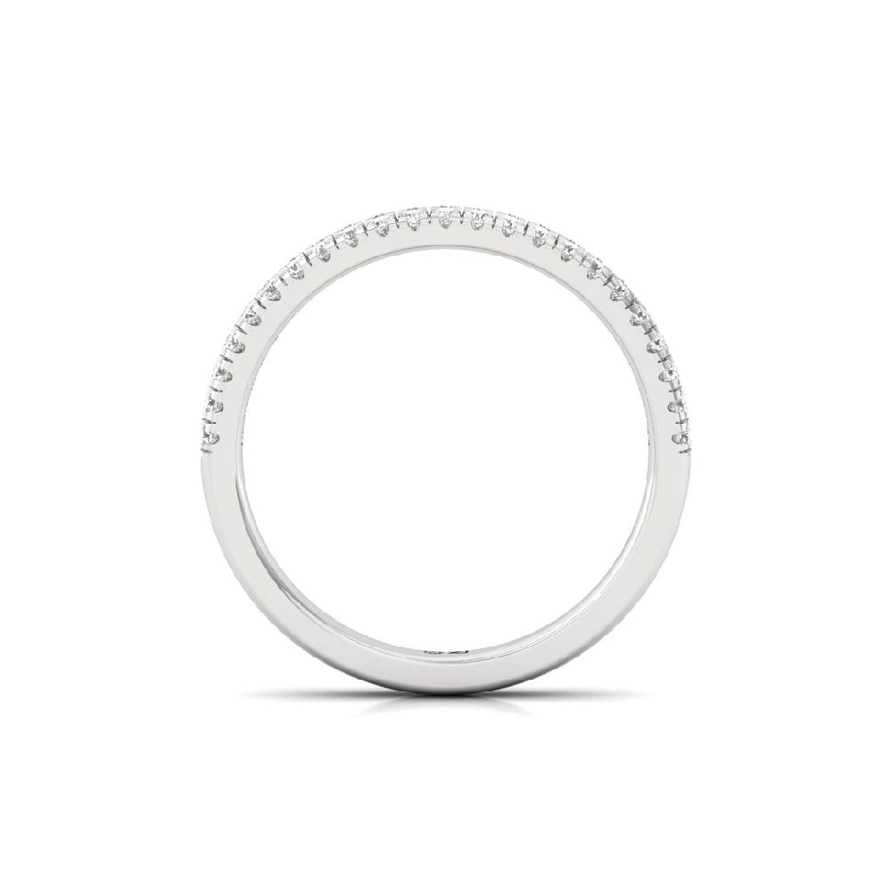 Eternal Grace Round Cut CVD-Lab Grown Diamond Sliver & Gold Ring