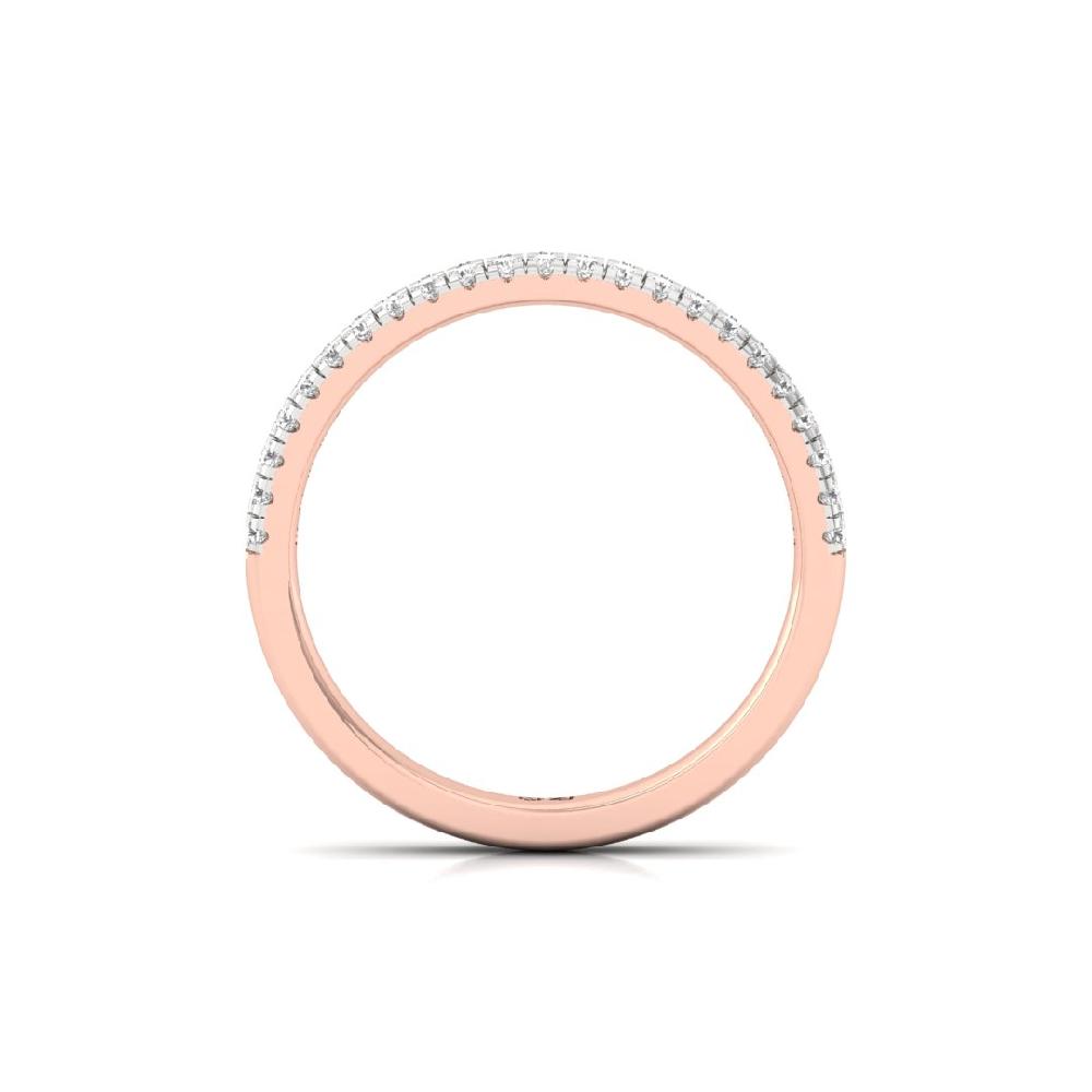 Eternal Grace Round Cut CVD-Lab Grown Diamond Sliver & Gold Ring