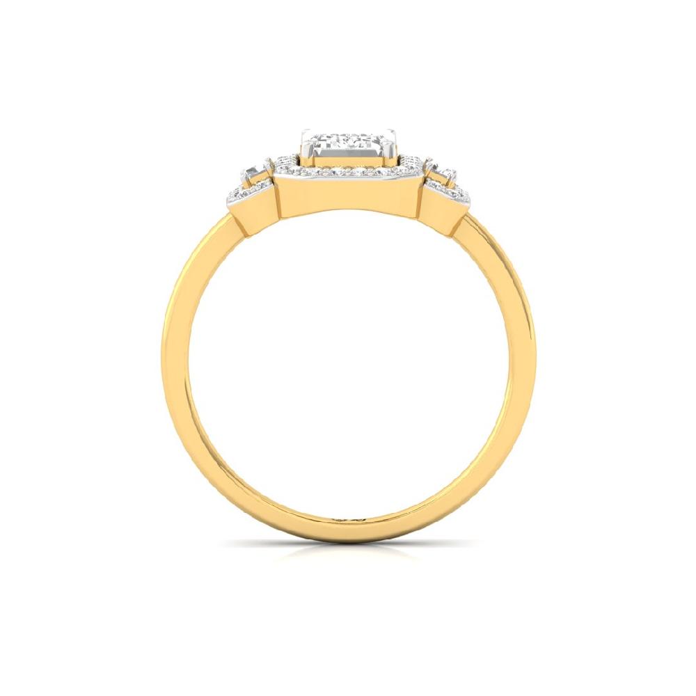 Eternal Bands Round Cut, Emerald Cut & Baguette Cut CVD Diamond Ring