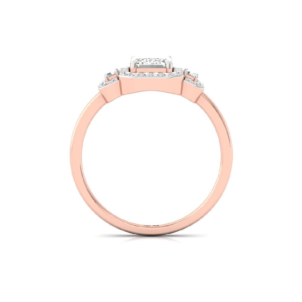 Eternal Bands Round Cut, Emerald Cut & Baguette Cut CVD Diamond Ring