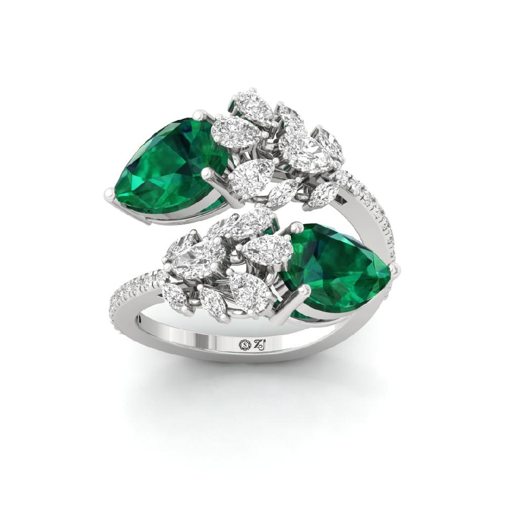 Round Cut, Pear Cut, Marquise Cut CVD-Lab grown Diamond Ring