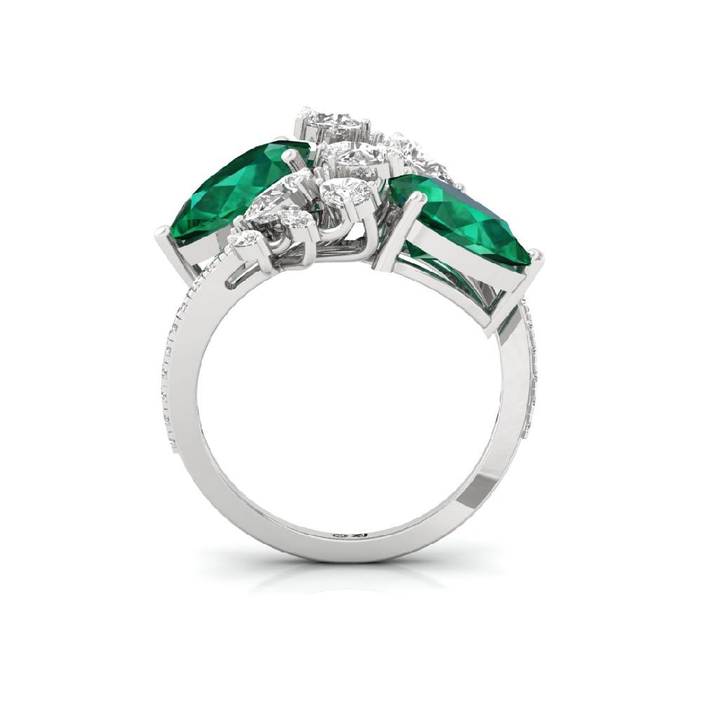 Round Cut, Pear Cut, Marquise Cut CVD-Lab grown Diamond Ring