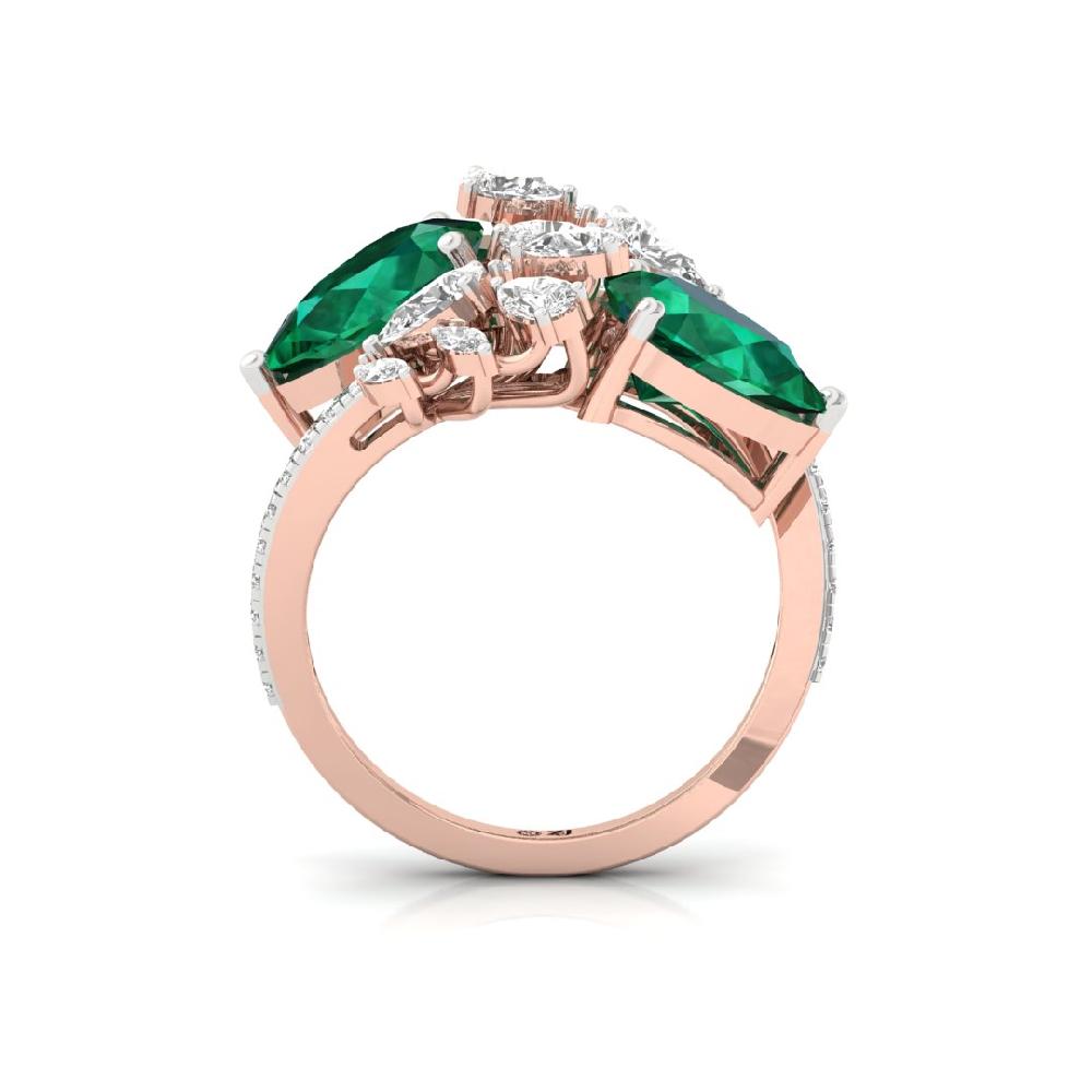 Round Cut, Pear Cut, Marquise Cut CVD-Lab grown Diamond Ring