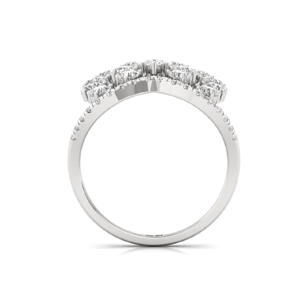 Fusion Round Cut & Pear Cut Lab grown Diamond Ring