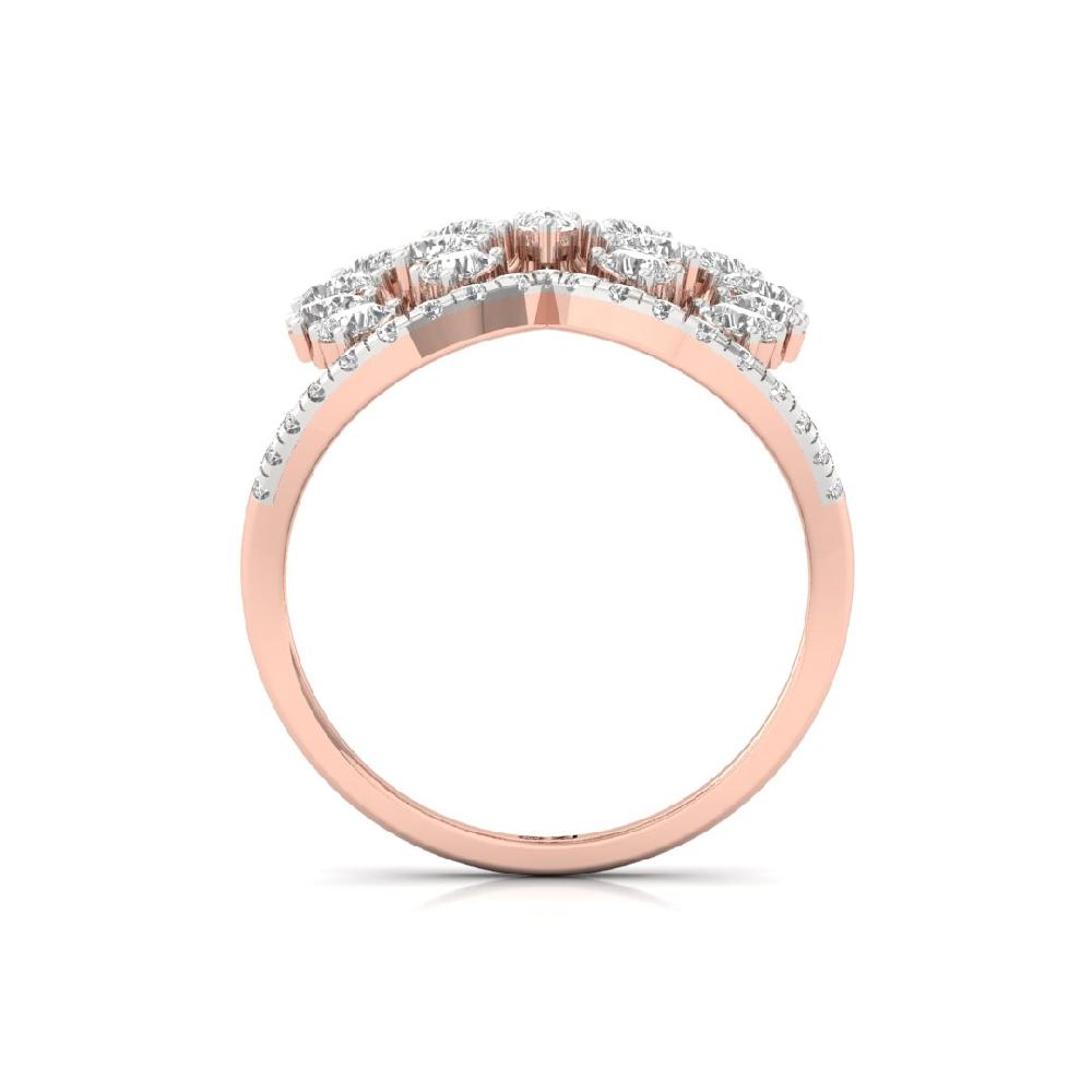 Fusion Round Cut & Pear Cut Lab grown Diamond Ring