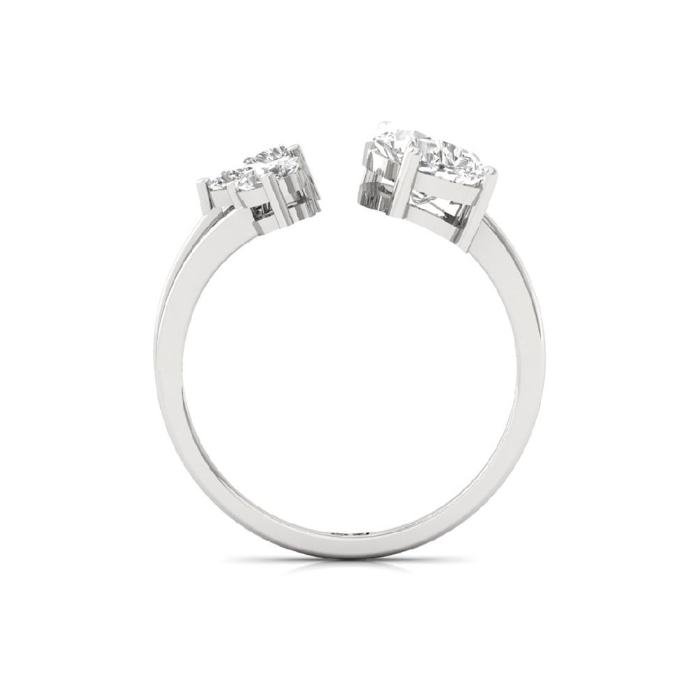 Aurora Gleam Pear Cut CVD-Lab grown Diamond Ring