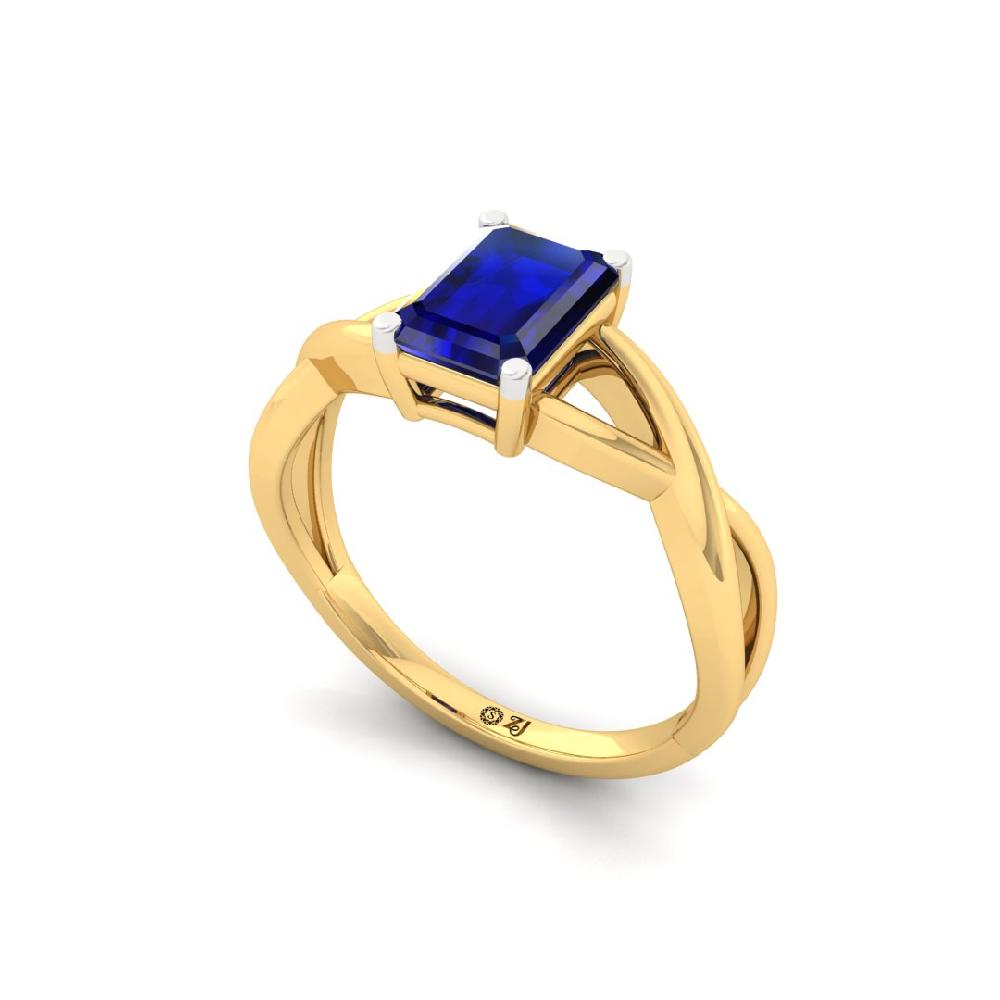Classic Emerald-Cut Solitaire Lab grown Diamond Ring