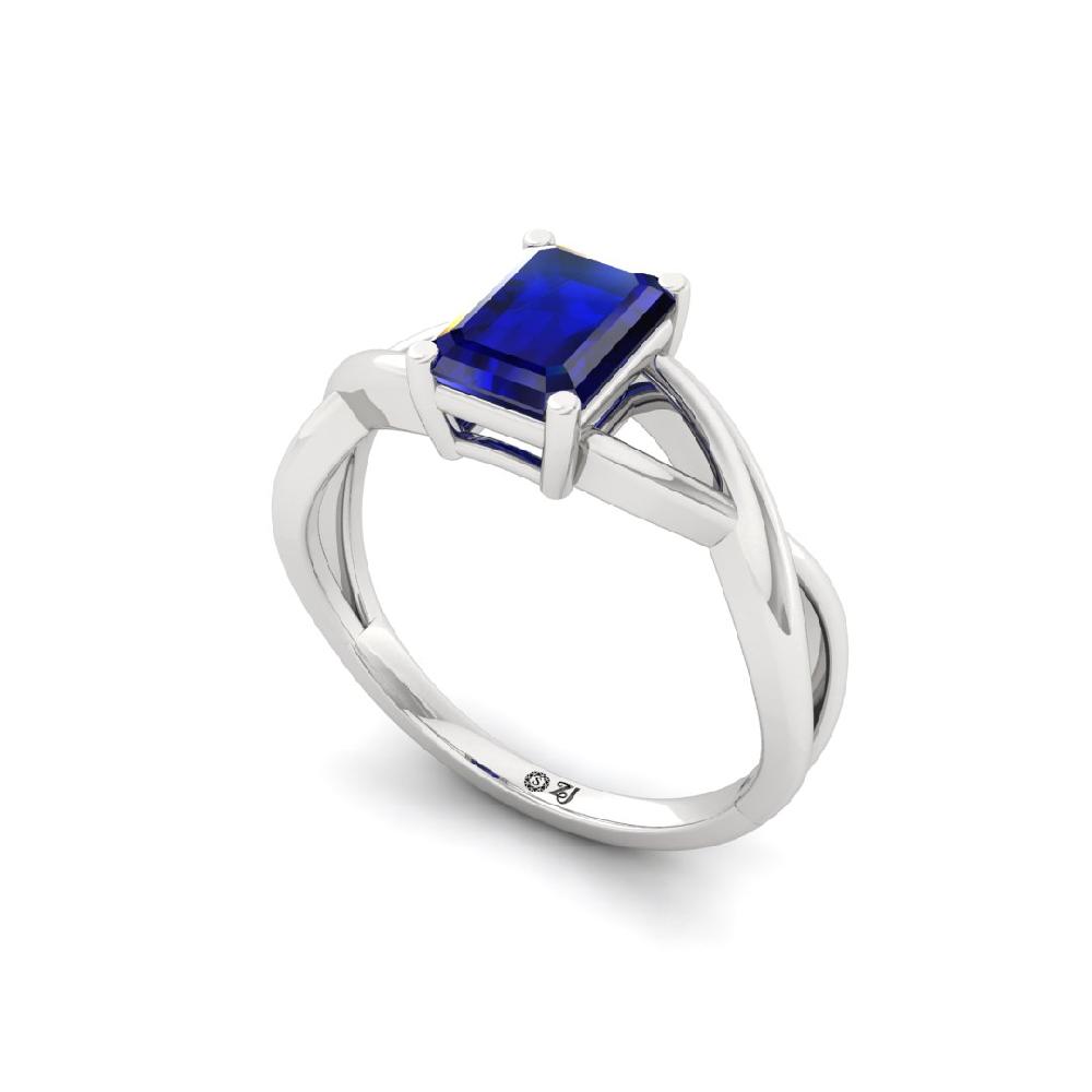 Classic Emerald-Cut Solitaire Lab grown Diamond Ring