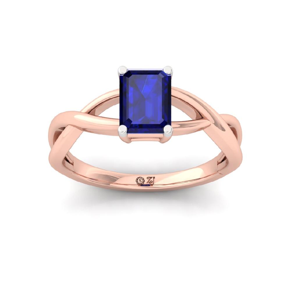 Classic Emerald-Cut Solitaire Lab grown Diamond Ring